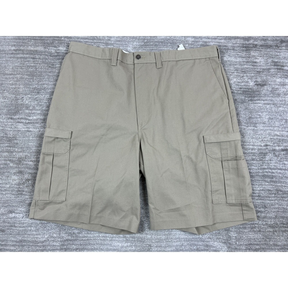 Dickies Mens Cargo‎ Shorts 44 Brown Tan Premium Industrial Poly Cotton
